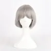 Sliver BOBO Wig Cosplay Synthetic Wigs With Bangs for Women Cosplay Costume