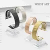 Elastiska flexibla klockarmband för Apple Watch Series 6 SE 5 4 3 2 Armbandsrem i rostfritt stål för iWatch Armband 38/40 mm 42/44 mm