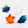 Gifts Arts DIY manual leaf coaster mold Christmas series crystal drop mold silicone resin maple leaf Craft Tools 9036