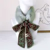 Morbido peluche invernale da donna piccolo farfallino collo peloso sciarpa calda bella sciarpa da donna farfallino tendenza moda sciarpa310x