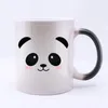 Creative Mignon Panda Tasse Chaleur Révéler Tasse En Céramique Couleur Changeante Tasses À Café Magique Tasse De Thé Tasse Comme Cadeau Pour Les Amis Gratuit S Y200106