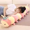 Cute Fruit Doll Plush Toy Comforts Children Sleeping Pillow Long Little Girl 220125