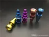 Universal colorido 10mm 14mm 18mm masculino feminino 6in1 Domeless Titanium Nail Titanium GR2 Nails for Glass oil rig bong water pipe tubos de vidro