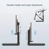 Universal Portable Telefone Ajustável Tablet Desktop Stand Dobrável Secretária Suporte Mount Cradle para iPhone Huawei Samsung