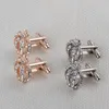 Gold crown cufflinks mens diamond cuff links button for Formal Business Shirt suit fashion jewelry will and sandy