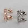 Crystal Gold Crown Cuff Links Mens Diamond CuffLinks knop voor formeel zakelijk shirt pak mode sieraden wil en zandig