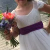 Blomma flicka klänningar elfenben tulle tutu kjol bröllopsklänningar baby prinsessa klänning toddler klänning vit boll kappa kjol