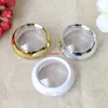 50g Gold Silber Weiß Acryl Candy Container Klare Kosmetik Flaschen Creme Jar Leere Kapsel Flasche 12 teile/los Make-Up toolspls auftrag