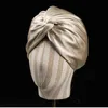 19 Momme dubbelskikt Mulberry Silk Sleeping Cap Night Sleep For Women Hair Care Long Elastic Bonnet Hat 2112297011164