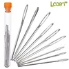 Notions de couture Outils Looen Brand Large-Eye 9pcs / lot Fil d'aiguilles émoussées en acier inoxydable en 3 tailles, bouteille de point de croix1