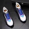 Sapatos esportivos casuais brancos de moda masculino de cacho de laços confortáveis ​​vulcanizados tornozelos de tornozelo