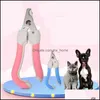 Dog Grooming Suprimentos Pet Home Jardim Gato Animais de Estimação Prego Clippers Cortador De Aço Inoxidável Scissors Profissional Arquivo Trim Unhas Ferramenta JK2007XB DR