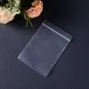 100 stks / partij Plastic Zip Lock Plastic Zakken Herscholingsbare Transparante Sieraden / Voedsel Opbergtas Keuken Pakket Tas Clear Ziplock Bag Groothandel