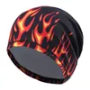 Homens ao ar livre Rápido de algodão seco Impressão Ciclismo Ciclismo Headscarf Headband Mulheres Chapéu de Inverno Running Sport Pirate Flame Hood Caps Máscaras