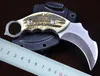 Karambit claw kniv 440c 58hrc satin blad utomhus camping vandring jakt överlevnad taktiska knivar med kydex h5461