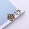 Wholesale Lot 50pcs Sun Moon God Face Antique Silver Charms Pendants for Jewelry Making Bracelet Earrings DIY Keychain Pendant 28*24mm DH0842