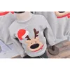 Familie Kleidung 2020 Herbst Winter Pullover Weihnachten Hirsch Kinder Kleidung Kind Hemden Polar Fleece Warme Familie Passenden Outfits LJ201111