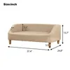 US STOCK 37 Grey Sofa Canapé pour animaux de compagnie Chat Dog Rectangle avec coussin mobile avec pied de style bois Decora14 A54 A10