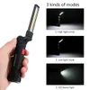 Port￡til 5 modos lanterna de lanterna de lanterna de lanterna USB Recarreg￡vel LED Gadget Light Light Magnetic Hang Hook Out Outdoor Camp Carless Flexible 9553397