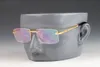 Brillengestell aus Titanlegierung für Herren, ultraleicht, quadratisch, Myopie, verschreibungspflichtige Brillen, rahmenlose Metall-Sonnenbrille, modische optische Rahmen, Schraubbrille
