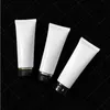 100 ml 50 pcs/lot maquillage presser sous-embouteillage blanc cosmétique échantillon Tube emballage conteneurs Lotion dentifrice tuyau