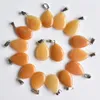 Whole 50pcs lot 2020 trendy sell natural stone water drop shape pendants charms for Necklaces making 0927286c