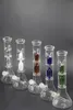 Doppelfilter Glasbecher Shisha Wasserbong Öl Dab Rigs Rauchpfeifenzubehör mit Schüssel