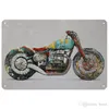 Style indien rétro Motorcycle d'huile de moule décor décor en métal peintures de planches plaques pour bar garage plaque de fer affiches mural autocollant mural2290952