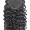 Ishow 828 inch Body Wave Extensions van echt haar Inslagen Paardenstaart Yaki Recht Afro Kinky Krullend JC Paardenstaart voor vrouwen Alle leeftijden Natur7531636