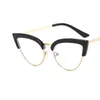 Sonnenbrille 2022 Katzenauge Anti Blue Licht Gläser Mode Töntönen Frauen Brillen Legierung Beine Brillen Weibliche Gafas Oculos