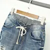 Yaz Kadınlar için Yırtık Erkek Jeans Moda Gevşek Vintage Yüksek Bel Kot Artı Boyutu Kot Pantalones Mujer Vaqueros LJ201012