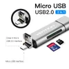 Freeshipping Mini SD Otg Leitor de cartão USB 3.0 2.0 micro USB 3.0 2.0 para digitar C Leitor de cartão de memória Micro SD TF leitor de cartão para laptop PC