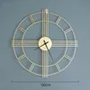50 cm duże ciche zegary ścienne Nowoczesne design do wystroju domu biuro europejski wiszący zegarek Y200109