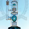 16-дюймовый Klein Glass Bong Klein Масляные буровые установки Vortex DAB Установки из стекла Рецимлера Водопроводная труба Размер сустава 18 мм Шаровые установки Семя Жизни Копия Perc Bong