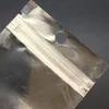 Meerdere maten aluminium folie duidelijke hersluitbare klep rits plastic retail verpakking verpakking tas zip mylar tas ziplock pakket