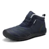 2024 Winter Leisure Sports Cotton Shoes Mens 플랫폼 따뜻함 및 벨벳 패딩 스노우 스니커 야외 경량 하이탑 하이킹 39-45