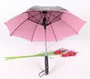 4 kolory Słoneczny i deszczowy parasol z fanem i sprayem Letnim Parasolem 201112