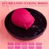 Rosform vaginal sugande massage erotisk nippel sucker oral sucker klitoris stimulering kraftfulla vibratorer sexleksaker för kvinnor7225826