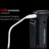 Portabel 5 -läge COB -ficklampa Torch USB -laddningsbar LED -gadget arbete Ljus magnetisk hängkrok utomhusläger sladdlös flexibel 3352738
