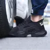 Stivali di sicurezza a prova di bootpuncture Scarpe da indossato traspirante con punta in acciaio per uomini lavorano sneakers nere Y200915