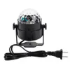 3W RGB LED Afstandsbediening / Auto Mini Roterende Ballamp Stage Bar Party Lighting * 4 Zwart