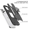 Custodie telefoniche per supporto ad anello magnetico per iPhone 15 Pro Max Samsung Galaxy S24 A35 A55 Moto G Power Play 5G 2024 Google Pixel 8A 8 Coperchi di armature per il servizio pesante