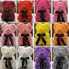 Rose Teddy Bear New Valentines Day Gift 25 cm Flower Bear Artificial Decoration Regalo di Natale per Women Valentines Gift222F6306964