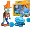 Grandes plantes authentiques vs jouets zombies ensemble complet de garçons éjection silicone en silicone figurices