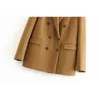 Cappotto blazer doppiopetto invernale da donna Cappotto elegante sottile da donna da ufficio 201106