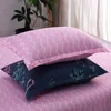 Solstício dos desenhos animados rosa flamingo conjuntos de cama 3/4 pcs geométricos padrão de cama de cama de camas de edredão capa de cama filluchases capa conjunto lj200818