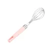 Stainless Steel Manual Egg Beater Tools Creative Household Plastic Handle Mixer Baking Cream Eggs Stirring Kitchen Tool RRB15876