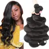 Brasilianische Körperwelle Haargewebe Bundles natürliche Farbe 100 Haje Haarthebewebe 4 Stück 1026quotno Remy Hair Extensions3456001