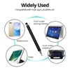 Penna stilo universale 2 in 1 Penne per tablet da disegno Penne capacitive per schermo Caneta Touch Pen per telefoni cellulari Android Accessori per matite intelligenti 25 pezzi