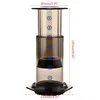 2020 NYTT NYTT FILTER GLASS ESSPESSO KAFFE MAKER PORTABLE CAFE FRANSK PRESS CAFECOFFEE POT FÖR AEROPRESS MASKIN C1030294I